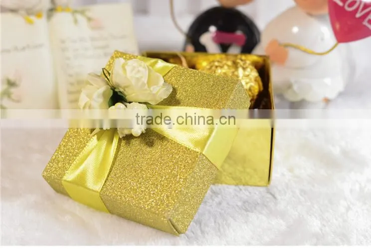 2015 royal golden wedding gift box,candy box