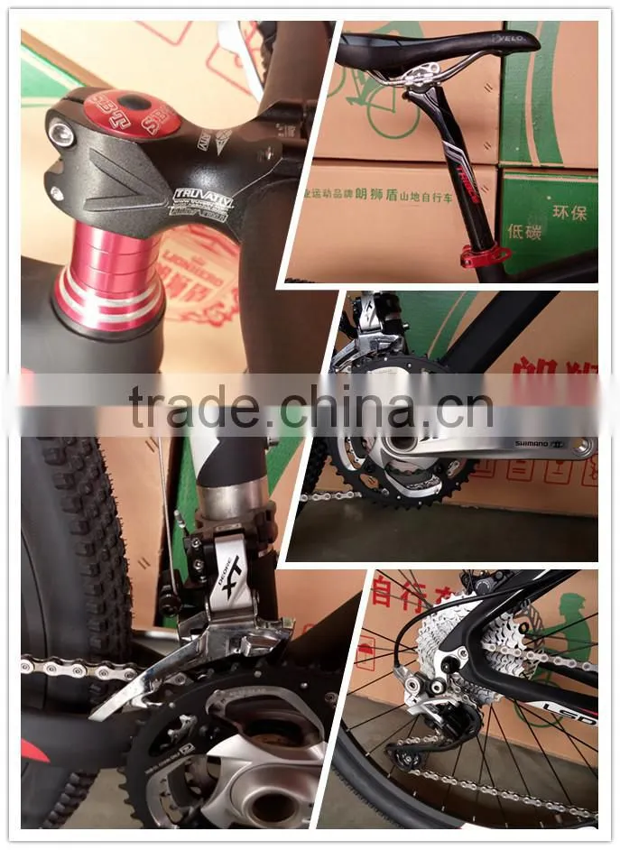 30 high speed 26 inches with double disc brake high carbon fiber Mountain bike