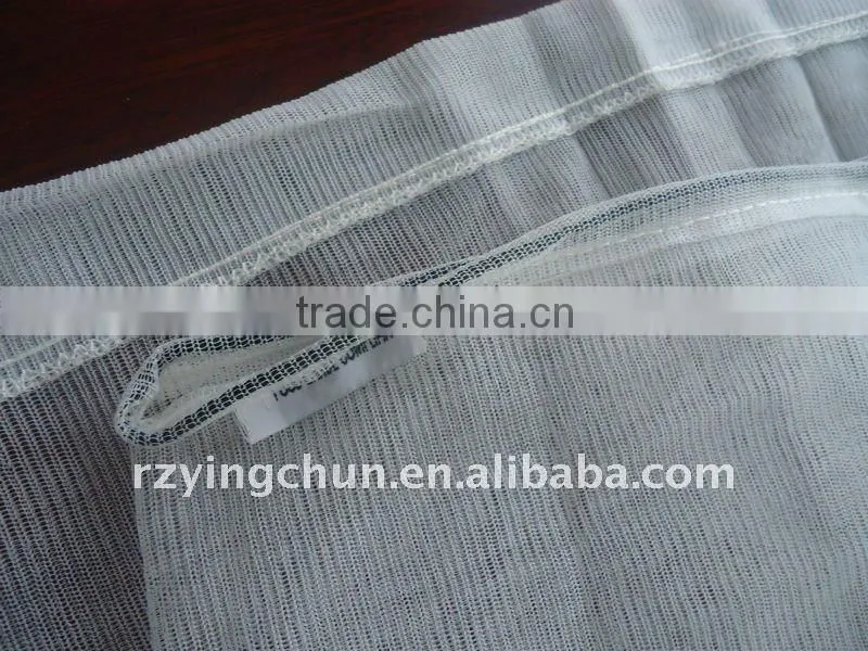 pe mesh bag with lable