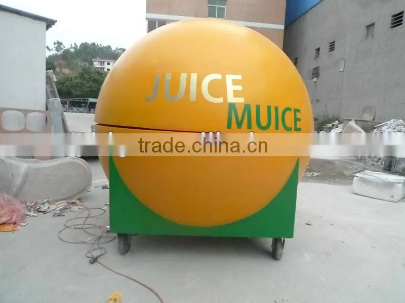 2015 outdoor food cart, fibreglass kiosk made in China