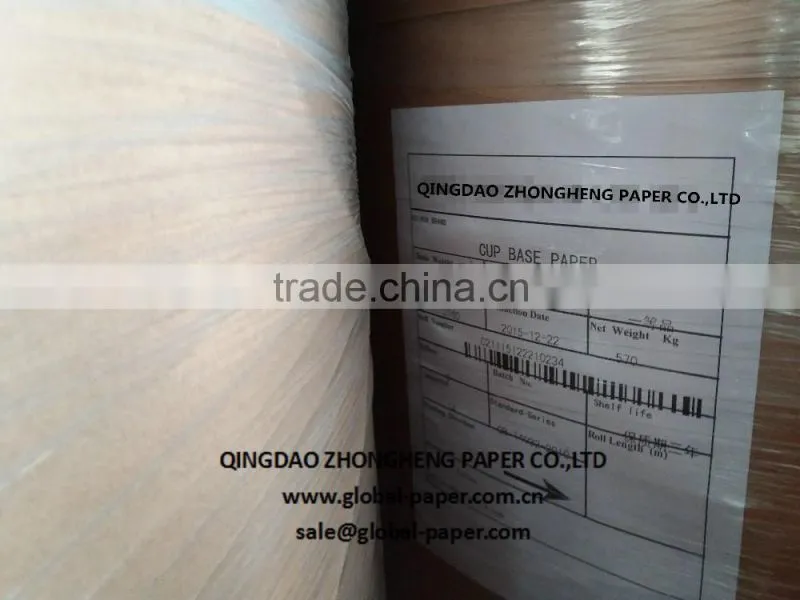 High quality coated PE Cup base paper