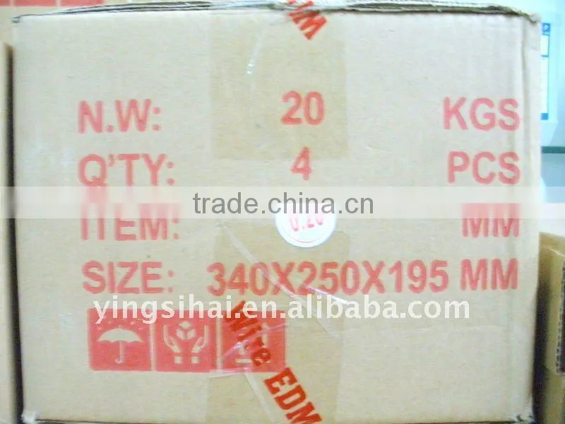 EDM Consumables Zinc Coated EDM Wire For Wire Cut Machine