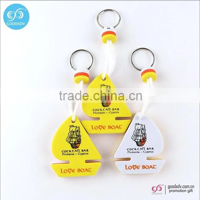Keychain manufacturers in china floating EVA foam keychain