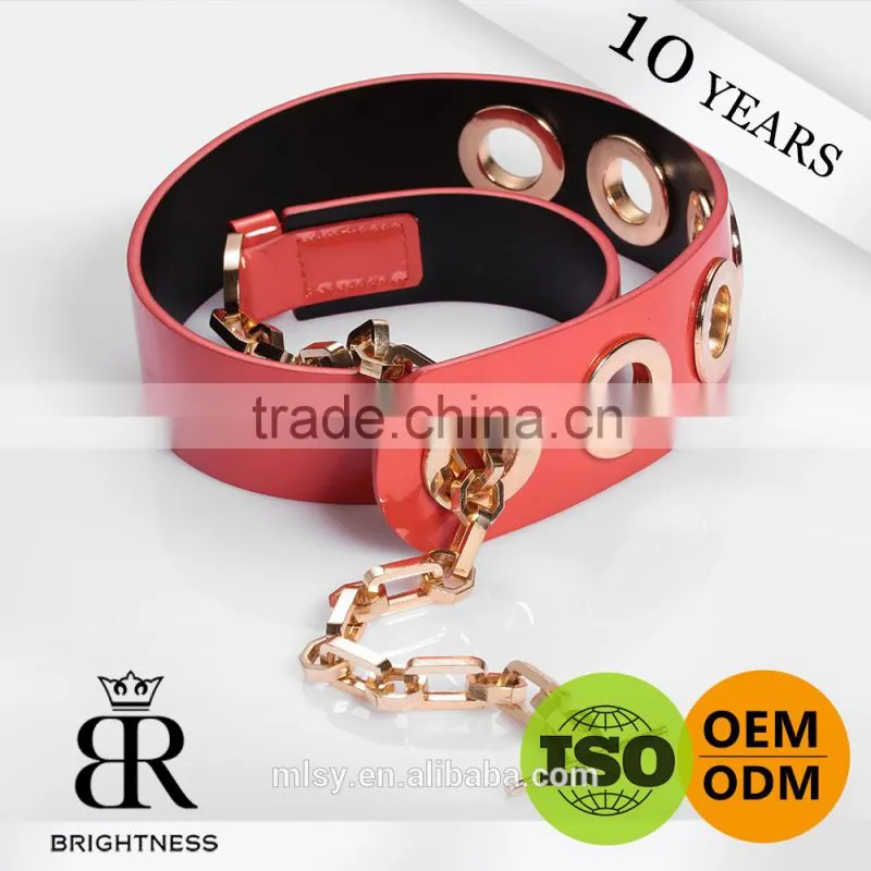 Decorative waist chain belly ladies belt custom made belts