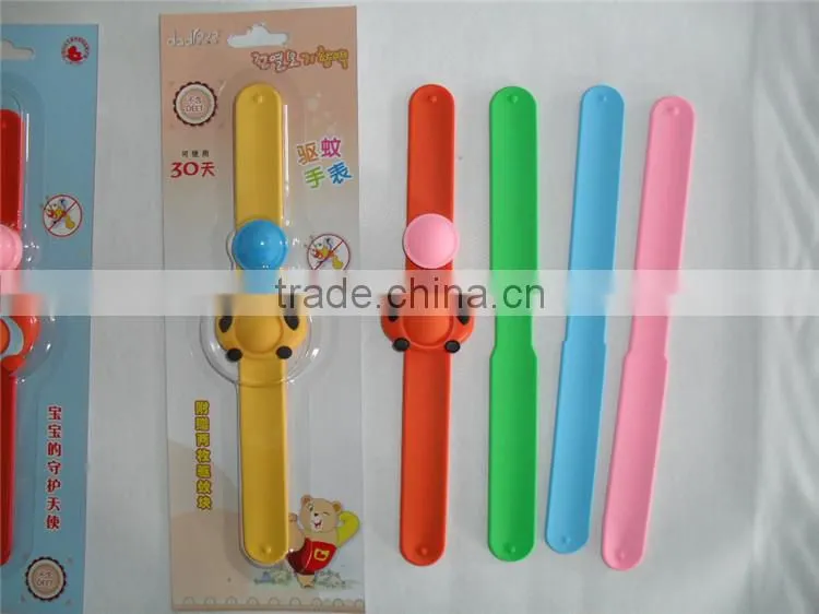 Carton shape for Children Snap slap anti-mosquito silicone bracelet