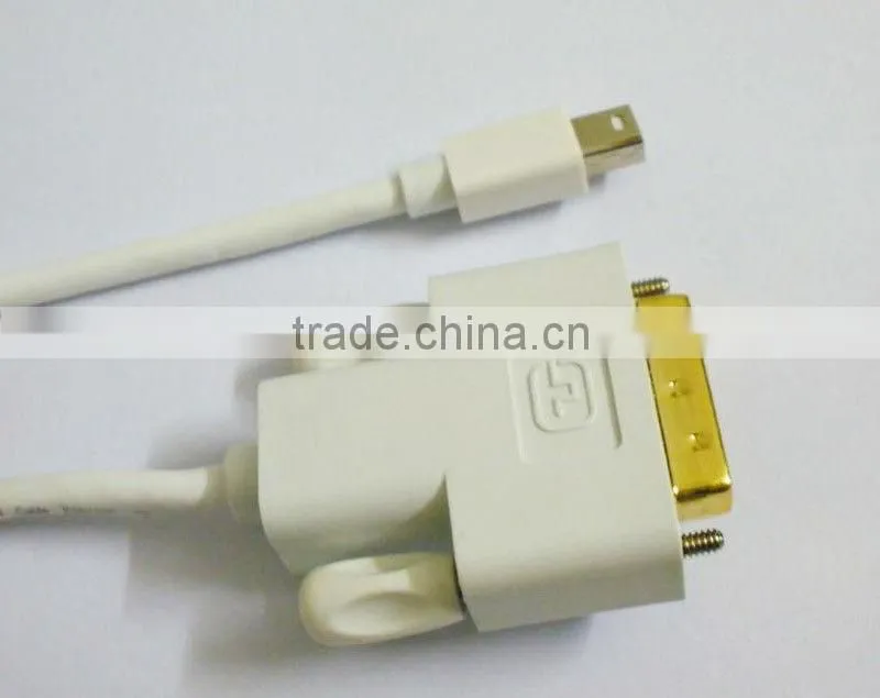 6FT White Mini DP DisplayPort to DVI Adapter Cable For Microsoft Surface Pro
