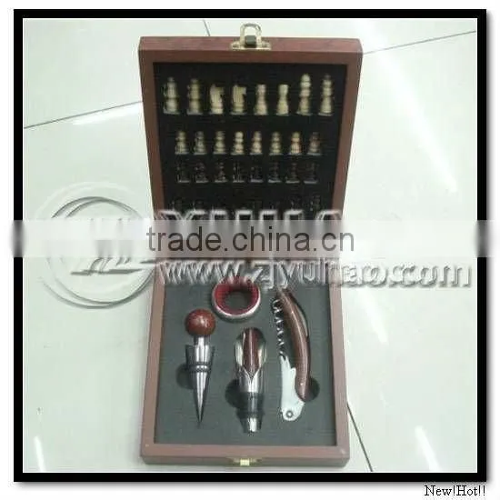 Promotional Wooden Box Wine Set