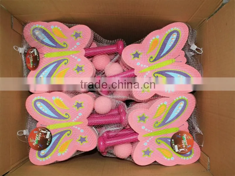 Sponge racket toy flying toy butterfly