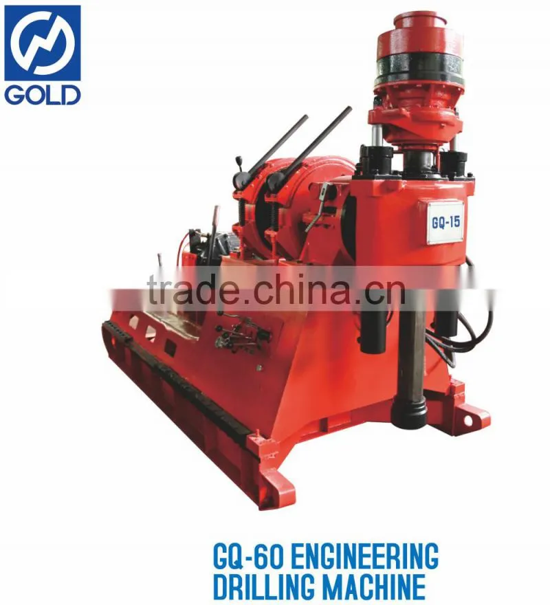 Walking device mounted GQ-15 engineering pile hole drilling rig