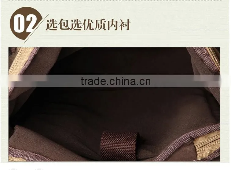 Factory Wholesale Large Capacity Climbing Mountaineering Hiking Outdoor Sport CanvasBackpack