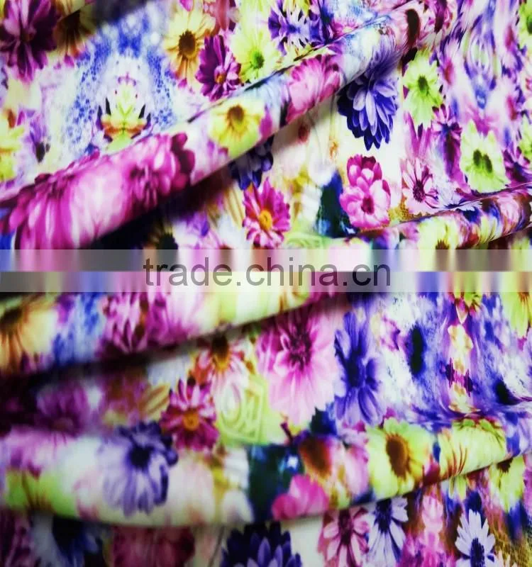 Free Sample 3D Printing Polyester Spandex Lycra Fabric