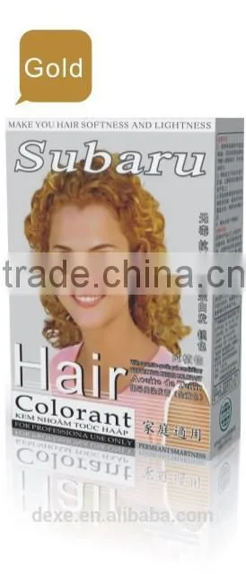 ammonia free permanent hair color cream/ super black hair color cream
