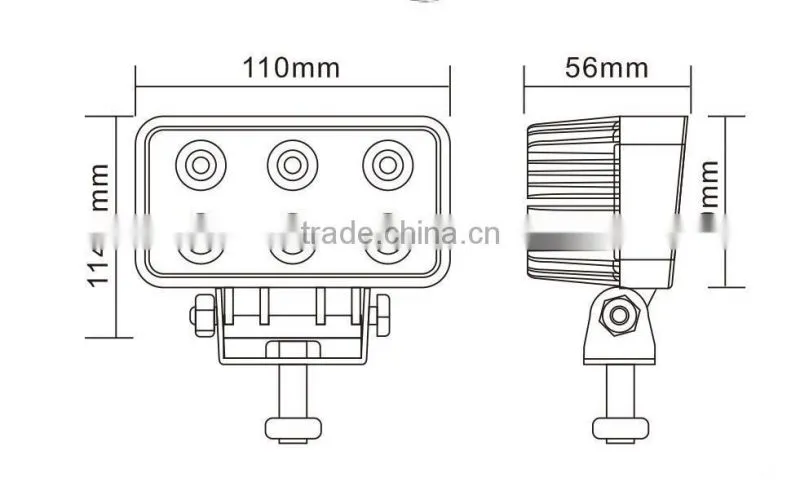 48W heavy duty off road truck led work light