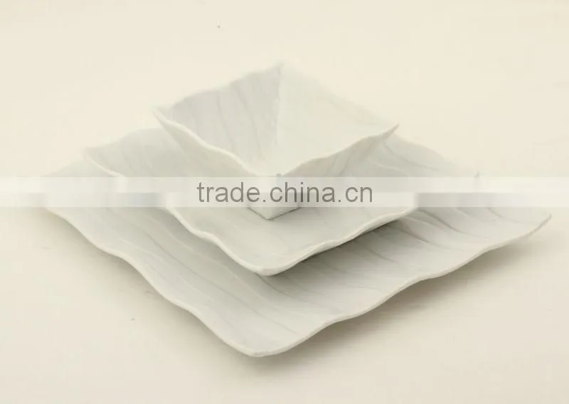 12PCS Ceramic Square Dinner Set