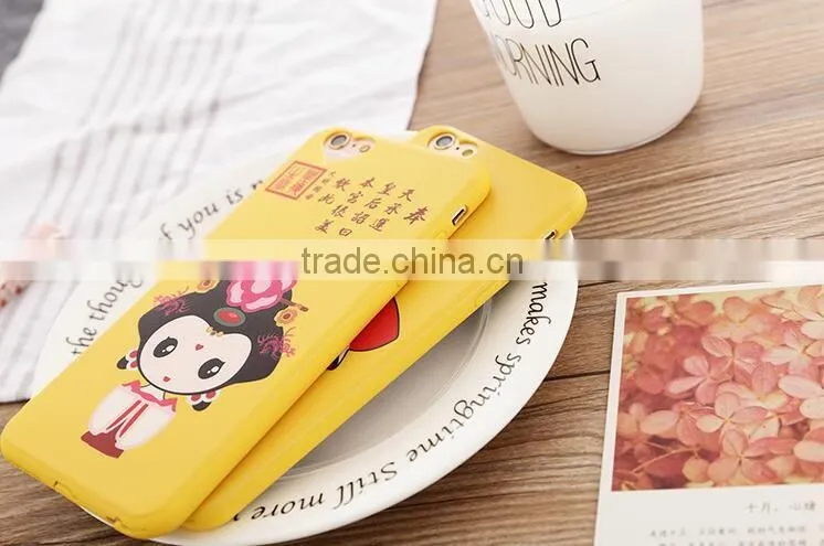 High quality silicone phone case/cute cartoon phone case for Iphone