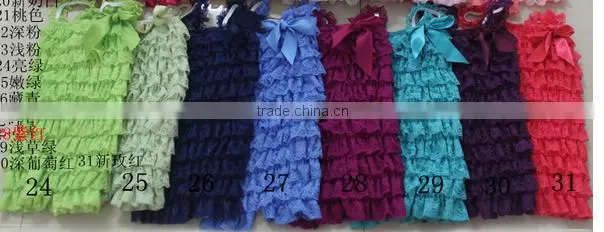 baby petti ruffler romper multicolor romper cheap lace romper