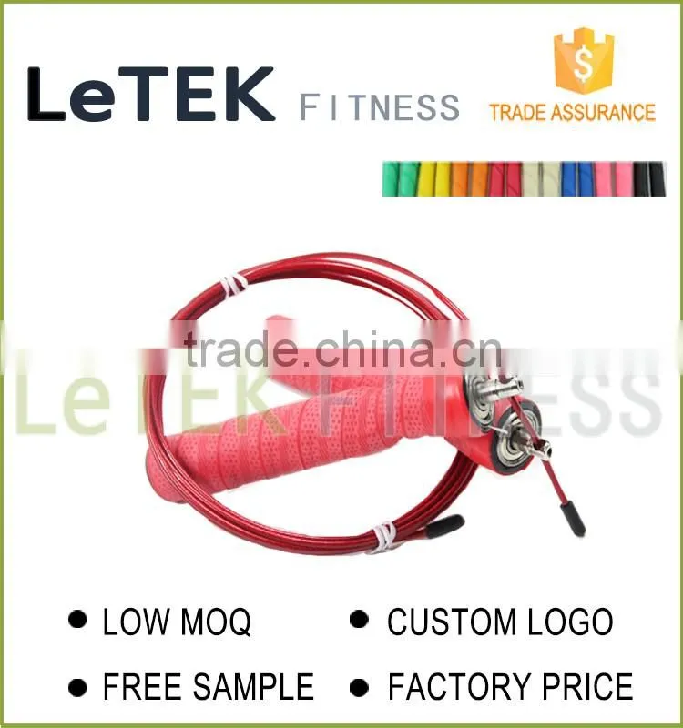 Double Under Adjustable Cable Wire Speed Rubber Jump Rope