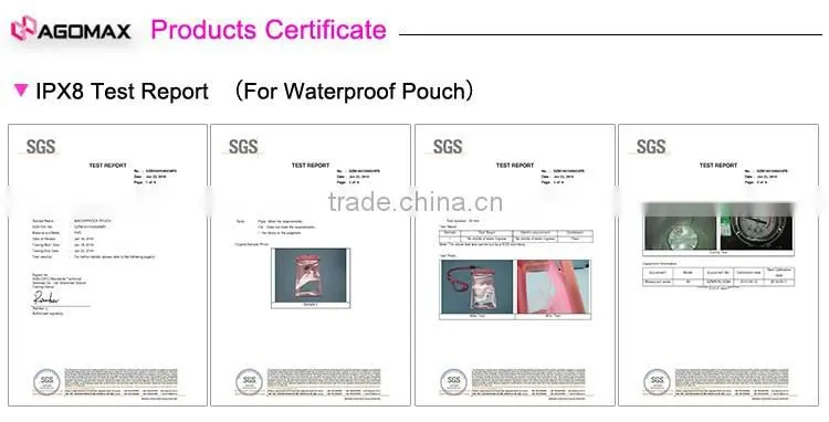 Small MOQ promotional gift handy pvc waterproof mobile bag