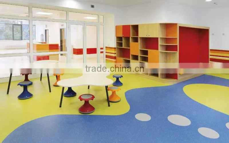 Simple Color Surface Treatment and Plastic Flooring Type PVC Flooring