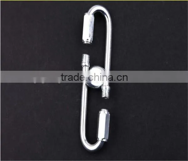 18KN Outdoor Safety Buckle Clasp O-Shape Stainless Steel Screw Gate Climbing Button Carabiner Camping Hiking Safety Hook Gear