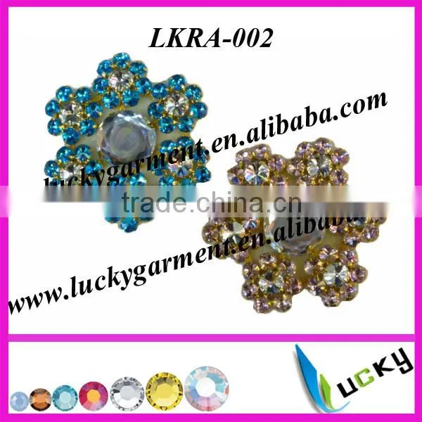 Hot Selling New Design Neon Color Rhinestone applique for wedding dress
