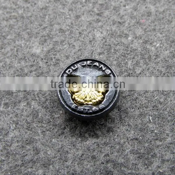 New fashion butterfly jeans button