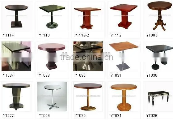 2014 hot sales restaurant table with chrome leg