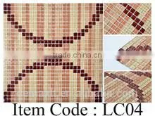 Fashionable Strip Brown Glass Mosaic Dark Brown Mixed Color