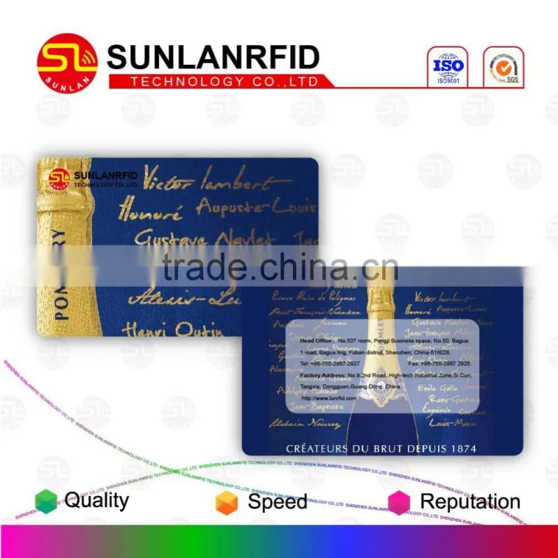 High Quality 13.56Mhz S50/S70 pvc blank chip card