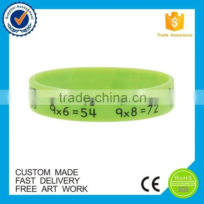 2016 newest China custom amazing embossed wristband silicone