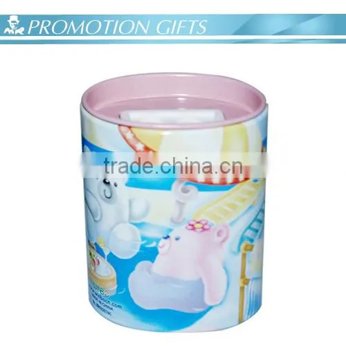 Promotional cartoon three hole metel pencil sharpener