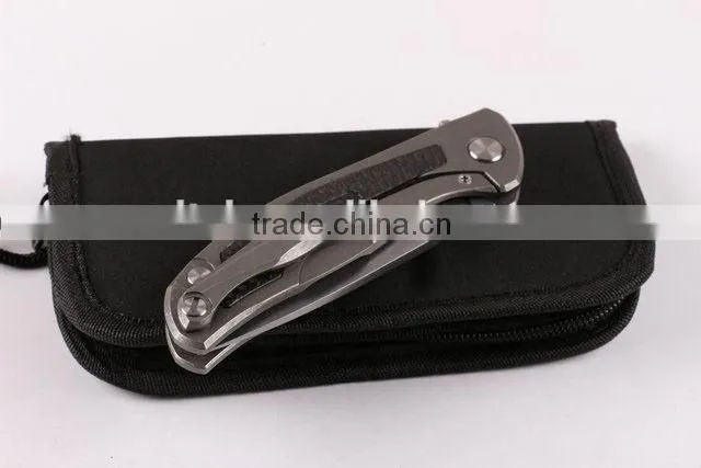 OEM carbon handle folding knife with D2 blades