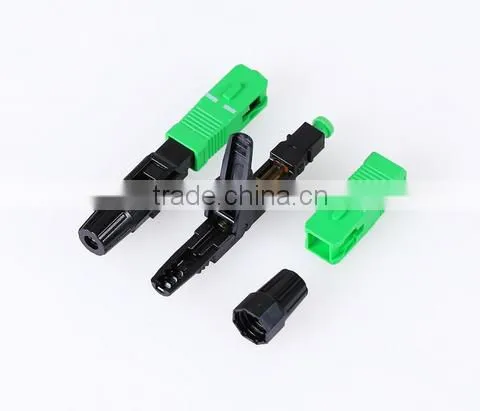 SC APC fiber optic fast connector/fiber optic quick assembly connector/sc field assembly optical connector