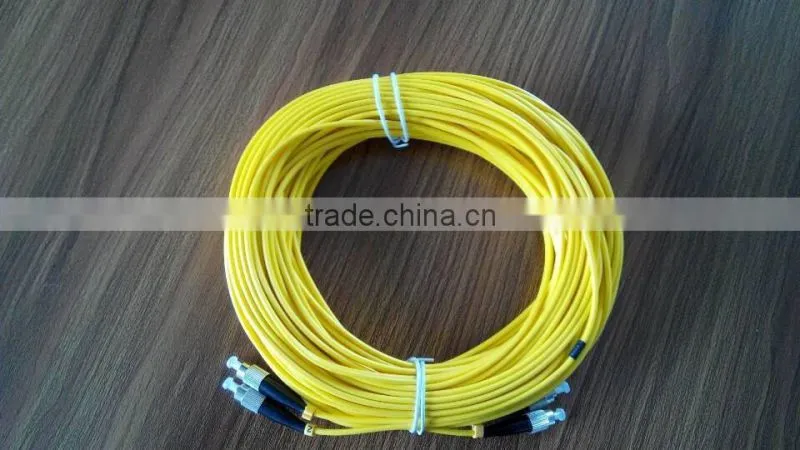 FC to FC PC SM duplex fiber optic pach cord, fc fibre patch cable