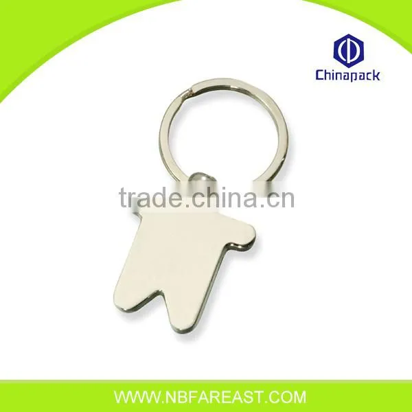 Customized new brand well sale round metal keychain