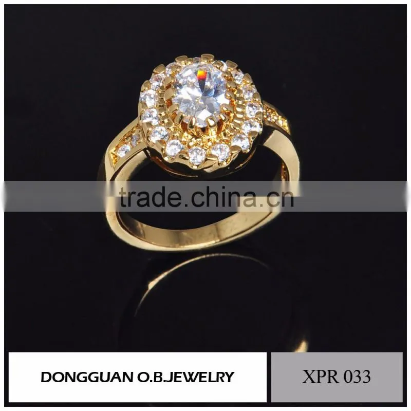 2016 Trending Latest Wedding Designs Gold Jewelry Diamond Rings for Women