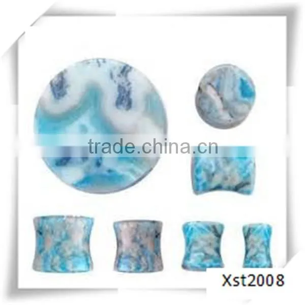 natural stone ear plug jewelry from china factory