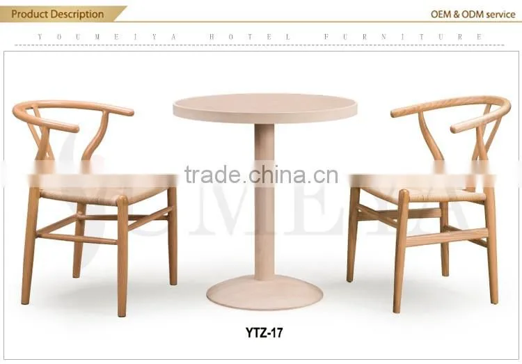 Fast food restaurant commercial furniture leather seat restaurant wooden chair