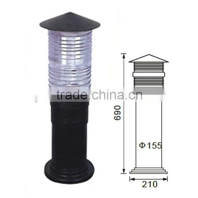E27 Lamp Holder Garden Bollard Light GLT-L004