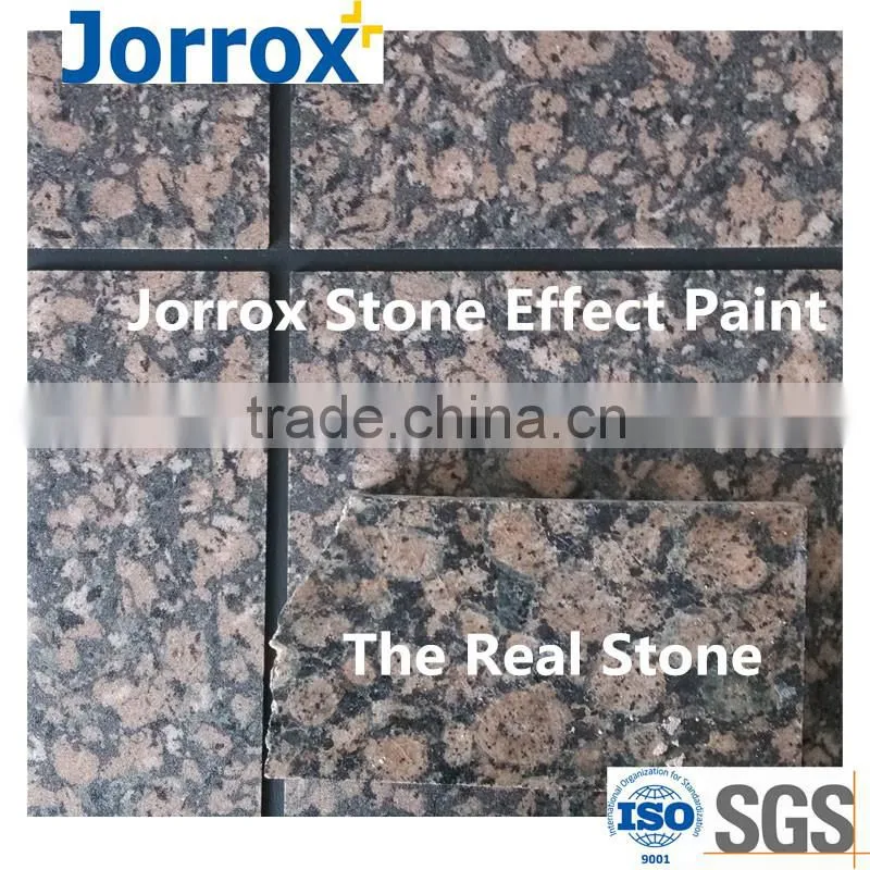 Water repellant granite paint for external wall decoration