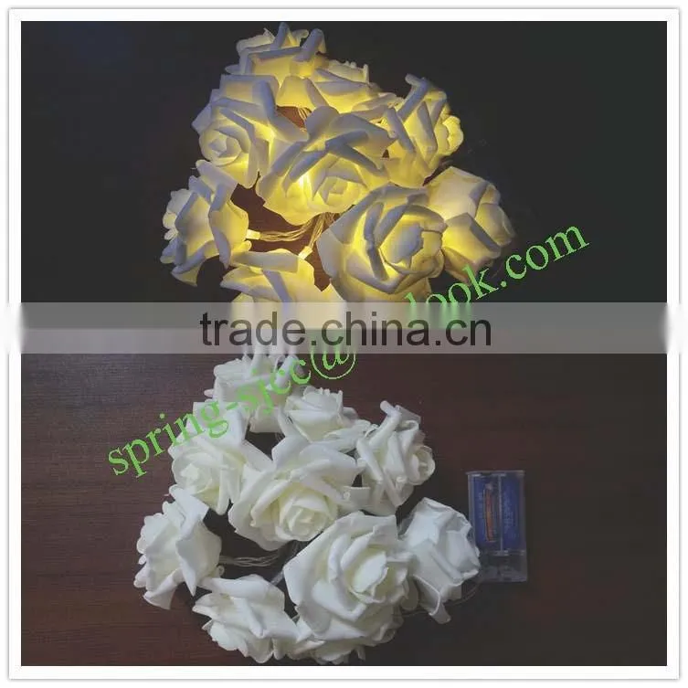 Indoor and outdoor LED rose light string for christmas festival party or holiday point party light