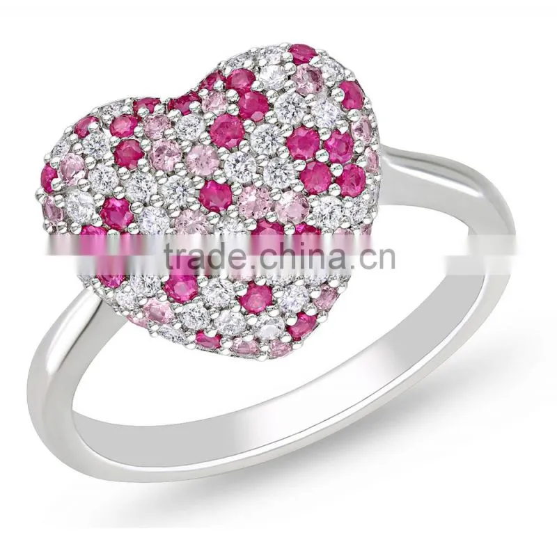 multi gemstone 925 sterling silver rings silver ring designs for girls