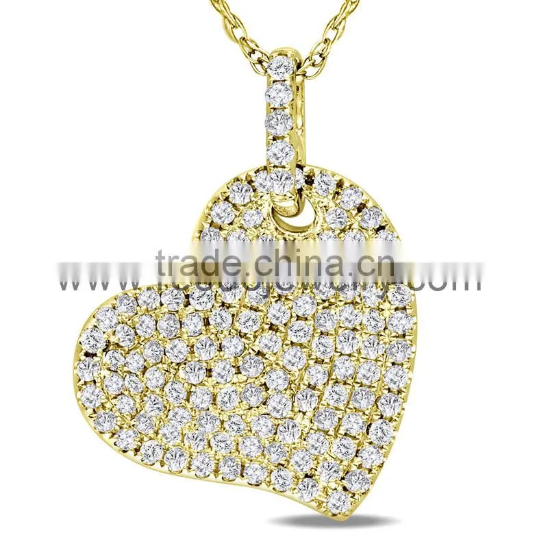 Shiny fashion gold necklace