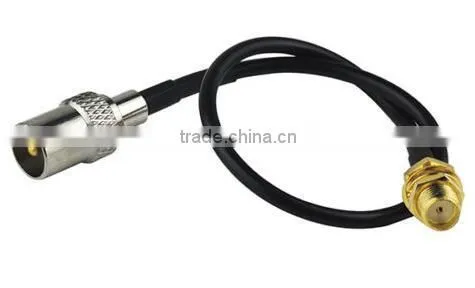 IEC DVB-T TV PAL male to SMA female RG174 coaxial cable