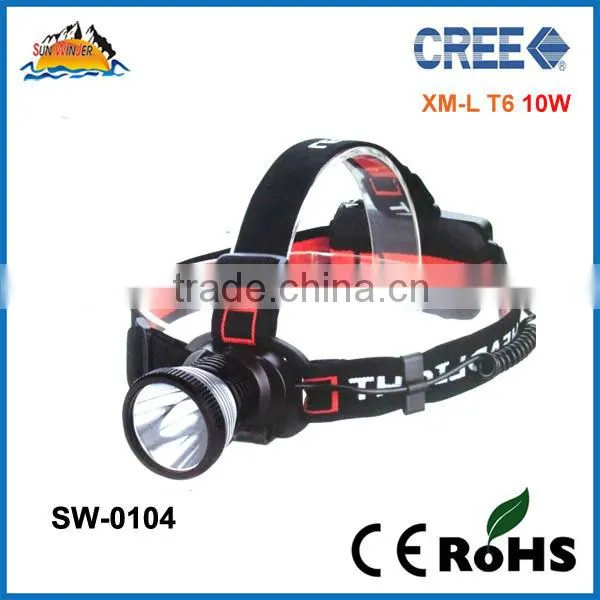 Rechargeable T6 head light for camping/hunting products Waterproof Led Head light
