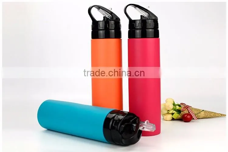 Unbreakable Silicone High Quality Soft Sport Water Bottle