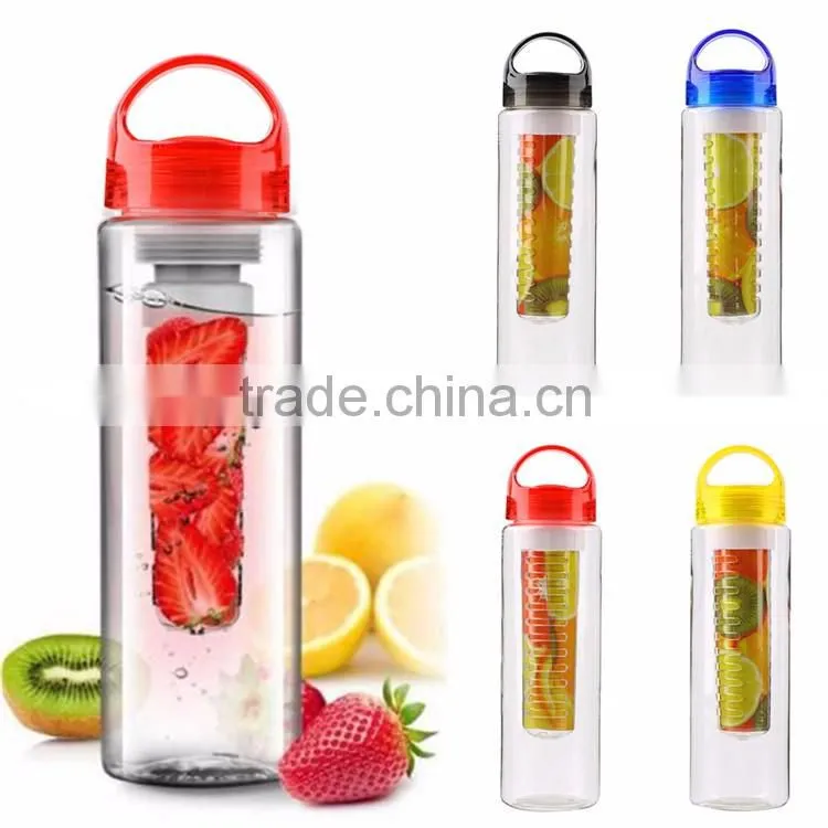 Bpa Free New Product 2016 Portable Fruit Infuser Plastic Water Bottle