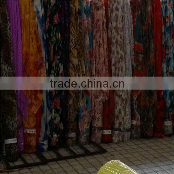 2014 NEW Shaoxing 100% Polyester Chiffon printed Fabric For Summer clouth