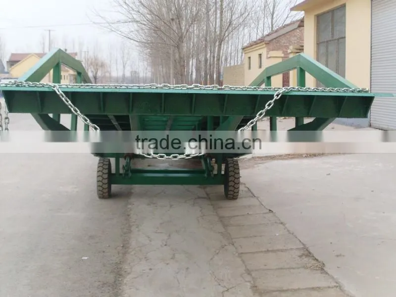 8t hydraulic warehouse mobile loading dock ramp