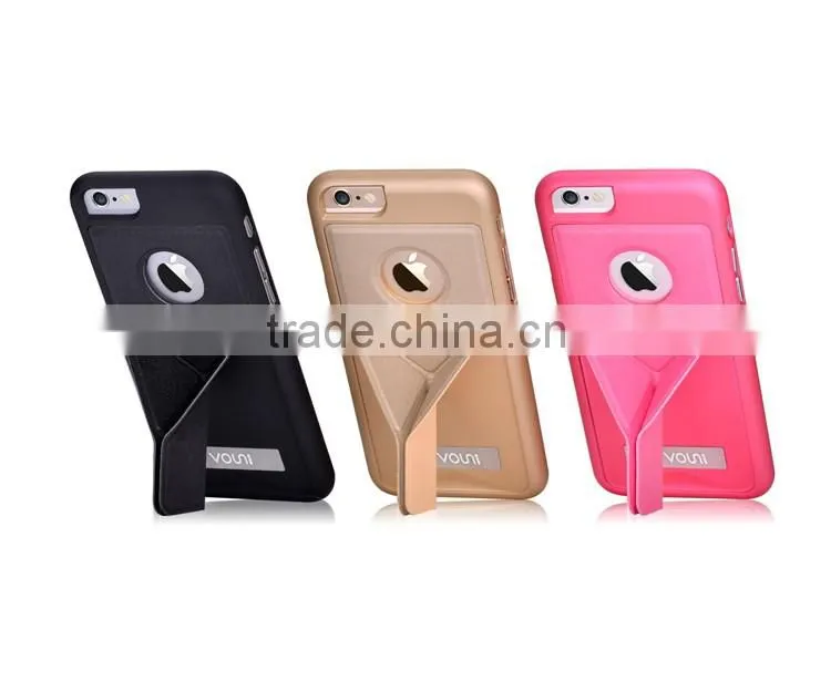 2016 New design wholesale PU Leather PC Case Cover Skin with Stand
